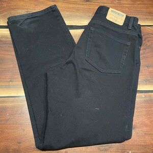 Eddie Bauer Men's Black Straight Jeans